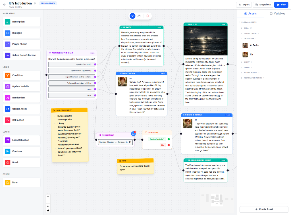 Gamesmith Studio interface